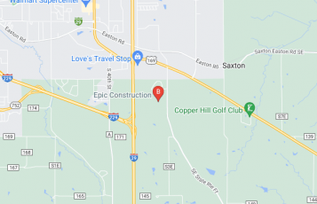 Epic Construction location map: 5674 SE State Rte FF, St. Joseph, MO