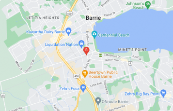 Avita Beauty Center location map: Unit 1 - 250 Innisfil St., Barrie, ON