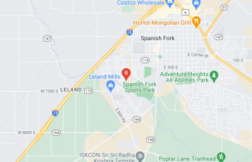 Christ Was Love location map: 626 S 750 W, Spanish Fork, UT