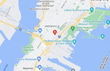 Ample Moving NJ location map: 9 Linden Ave, Jersey City, NJ