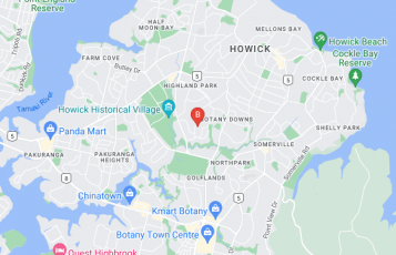 Obesity Woes location map: 2/116A Bradbury Rd, Auckland, Auckland