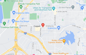 Coppell Towing & Roadside Assistance location map: 537 Houston St, Coppell, Coppell, TX