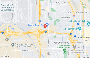 Family Heritage Stories location map: 47 Orange St, Salt Lake City, UT