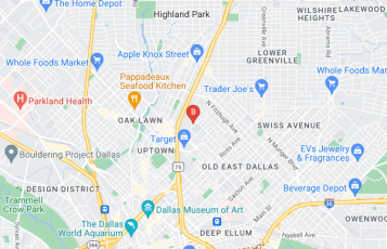 Dallas Wing Chun Academy location map: 4333 Belmont Ave, Dallas, TX