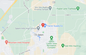 Quality Granite Utah location map: 135 310 N, Salem, Ut 84653, Salem, Utah