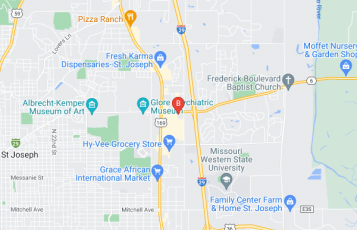 Collision Repair Specialists location map: 3900 Frederick Ave, Saint Joseph, Missouri
