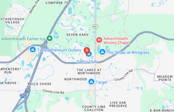 TampaBayMold.net - Wesley Chapel FL location map: 27524 Cashford Circle Suite 102, Wesley Chapel, FL