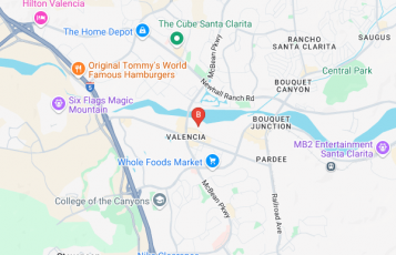Cash For Cars Antelope Valley location map: 24233 Creekside Rd Suite 106, Valencia, CA, Valencia, CA